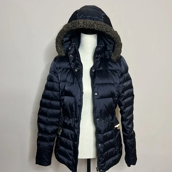 Black Puffer Girl Winter Jacket - Picture 6 of 12